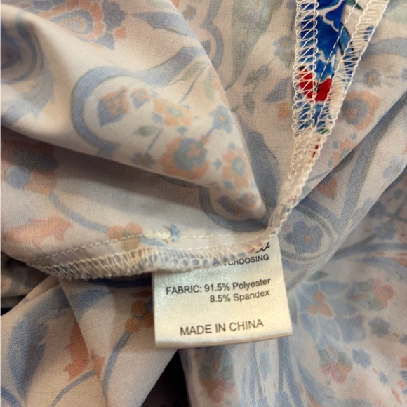 Colorful Bohemian Tunic Dress by Urban CoCo Blouse 34”Long SZ XXL w/Tassels - Picture 7 of 8